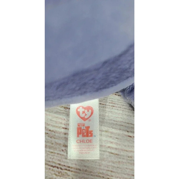 TY Secret Life Of Pets Plush Chloe Cat Stuffed Animal Lavender Beanie 6.5" 2016 - Picture 4 of 4